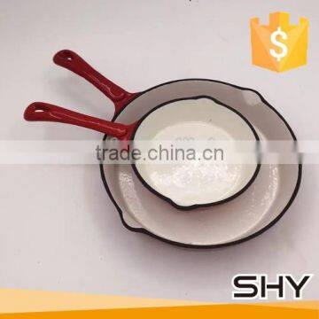 White enamel cast iron cookware