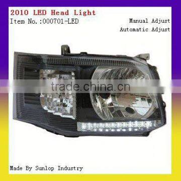 Hiace 2010 commuter head lights 000701-LED, toyota hiace lights LED Head Light