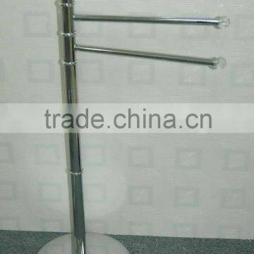 Diamond type metal standing rotating towel rack stand base chrome