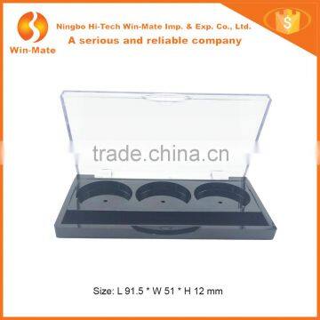 Empty 3 Pan Black Makeup Eyeshadow Cosmetic Packaging photo-2