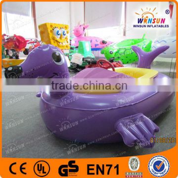 Interesting children fur seal electric battery operated bumper boat