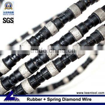 Reinforced concrete diamond wire cutting saw