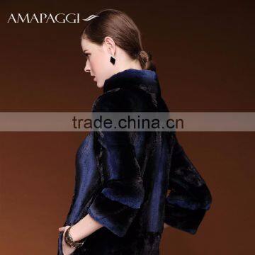 Factory OEM service fashion warm long women mink fur coat wholesale