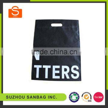 Cheap non woven shopping bag with die cut handle