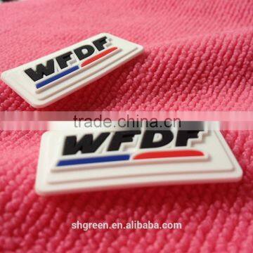 Clean White Rubber Label for Staff Clothes photo-2