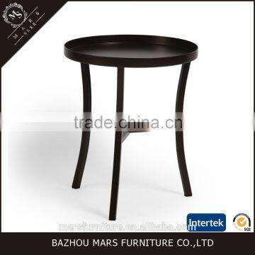 Black corner table for bedroom