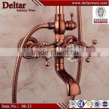 rose gold shower faucet, bath & shower mixer, hot and cold water mixer shower