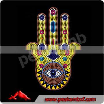 New Buddhism Custom Heat Transfer Rhinestone For Hoodies