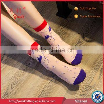 Custom sock manufacturer 3d cartoon tube compression sock