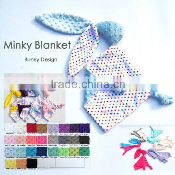 ABC-TEX Double Side Super Soft Minky Colorful Dot Minky Baby Blanket photo-3