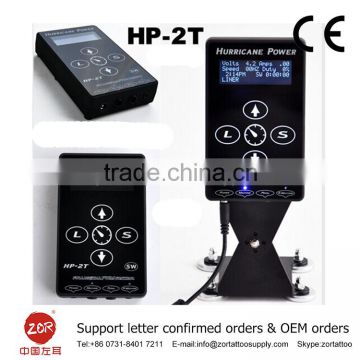 Hurricane HP-2T Dual Digital LCD Tattoo Power Supply in hot sale