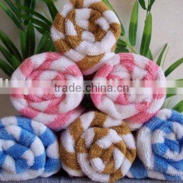 100% cotton colorful stripe bath towel