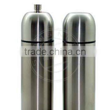 6.5' stainless steel salt and pepper mill set with ceramic grinder