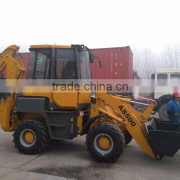 Agricultural 5ton 50HP 4x4 compact tractor with loader and backhoe