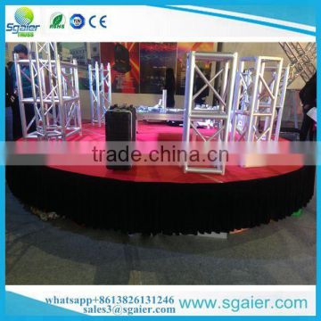 2017 exhibition 4M electric rotation mobile round stage for exhibition