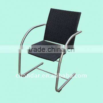 outdoor rattan wicker stainless steel chair