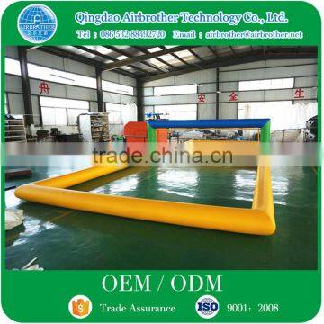 Commercial Grade Outdoor Water Games Inflatable Beach Volleyball Court For Sale