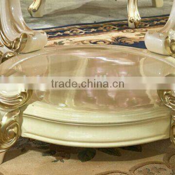 European Style Fashionable Dining Room Set, Palace Royal Wooden Round Dining Table and Chairs Set (BF01-ML022) photo-6