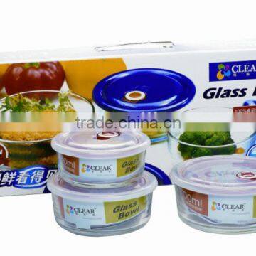 Wholesales tempered clear glass bowl