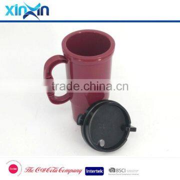 Duble Wall Travel Mug/w Handle Coffee Mug Cup With Lid photo-2
