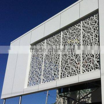 Engraved Panel Laser Cutting Perforated Outdoor Aluminum Curtain Wall