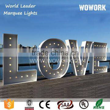 LED large light up letters love background prop letters for wedding events decoration