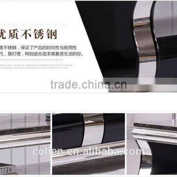 E1073 Royal Luxury High Gloss Stainless Steel TV Stand/cabinet Design With Marble Top photo-5
