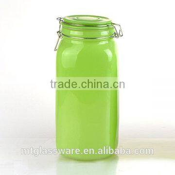 Ceramic Cookie Jar,Machine Made Glass Jar With Seal Clip photo-2