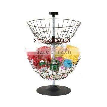Counter top dump bin spinner