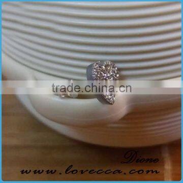 S925 String Silver Gold Plated Agate Druzy Earrings ,pave Druzy Earring photo-4