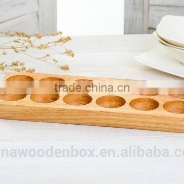 Eco-friendly high grade custom wood egg tray