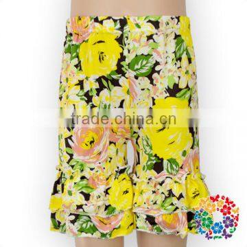 Wholesale Children's Boutique Clothing Blue Soft Summer Baby Girls Ruffle Shorts photo-3