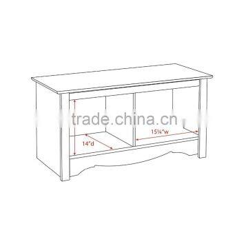 2 Cube Solid Wood Bench Shoe Stool Shoe Rack Hot Sale Home Living Room Wooden Storage Bench photo-5