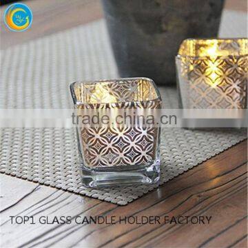 mason jar beeswax candles Candle making Glassware medium square glass jar