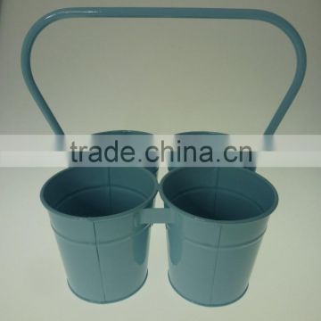 Green garden decoration/Circular Metal Flower Pot/Flower Planter at Factory Price