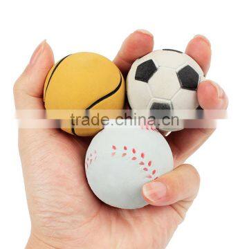 Sports Ball Solid Pet Color Elastic Rubber Ball Plain Trumpet Dog Play 4.5cm photo-3