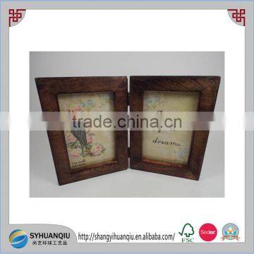 Vintage Custom Made Heart Carved Wooden Photo Frame CN photo-6