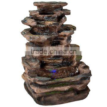 Indoor Tabletop Fountain With Multicolor LED Lights