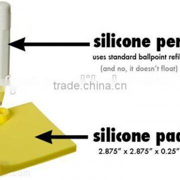 Chine supplier silicone erasable memo pad with pen set