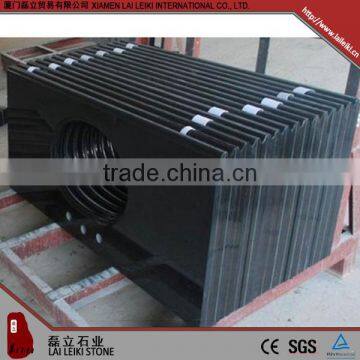 Cut-to-size Black Dark Grey Polished Granite G654 Kitchen Countertop photo-2