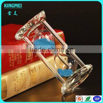 KM-CP06 Elegant Plastic Crystal Heart Shape Sand Timer Hourglass Factory photo-6