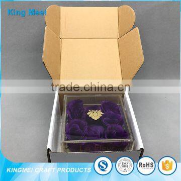 Heart Shape High Quality Gift Acrylic Storage Rose Box photo-5