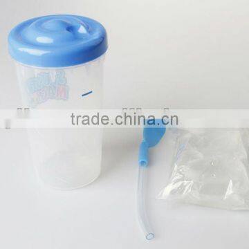 2017 OEM Logo Hotsale Fancy Plastic Cup with Spoon