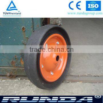 13 inch solid rubber wheel for wheelbarrow