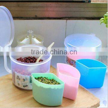 Custom One Big Box + 3 Samll Box Food-Grade Plastic Seasoning Container Storage Box Spice Case Supplier photo-2