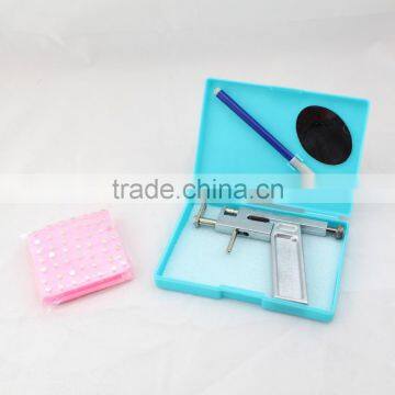 NEW Professional Ear Nose Navel Body PIERCING GUN Tool Kit set jewelry 98 studs