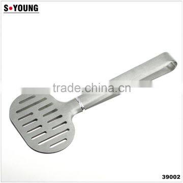 39002 9.5 Inch Slotted Stainless StFeel Kitchen Tongs BBQ Grill Food Salad Tongs photo-2
