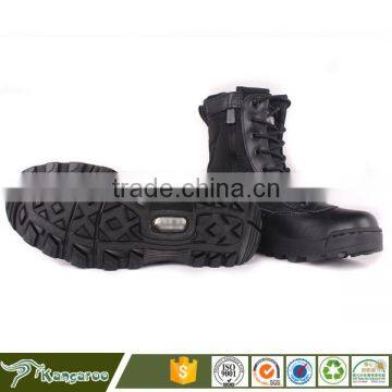 Wholesale Black Military Pilot Rubber Combat Boots Men photo-5
