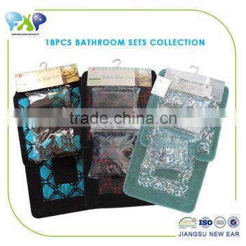 18PCS Embroidered Bathroom Set photo-2