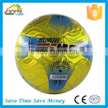 Factory Wholesale Price Pvc Laser Shiny Butyl Baldder Football Soccer Ball for Adults photo-3